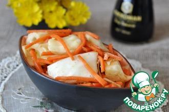 Рецепт: Закуска из капусты с морковью по-корейски