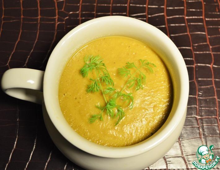 Рецепт: Чечевичный суп с тыквой