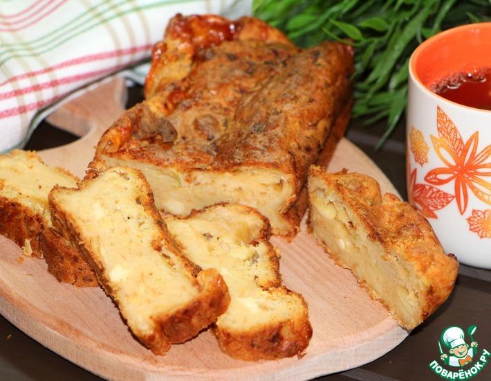 Рецепт: Закусочный сырный кекс с ананасом