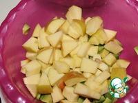 Постный салат с красной фасолью и яблоком ингредиенты