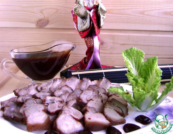 Рецепт: Ароматная грудинка с китайским острым соусом