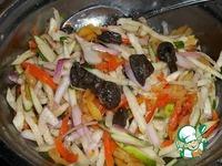 Салат с овощами и грибами Постный ингредиенты