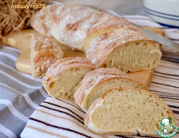 Рецепт: Крученый хлеб без замеса