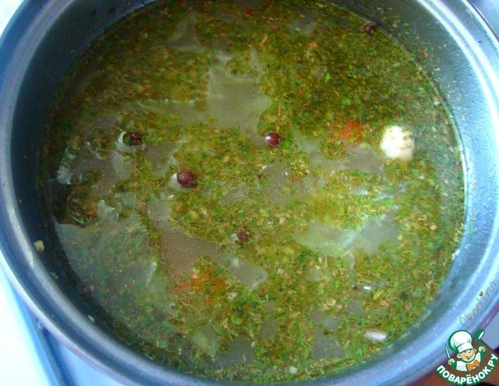 Рецепт: Овощной суп с молодой капустой