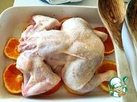 Курица, запеченная с апельсинами и имбирем ингредиенты