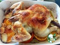 Курица, запеченная с апельсинами и имбирем ингредиенты