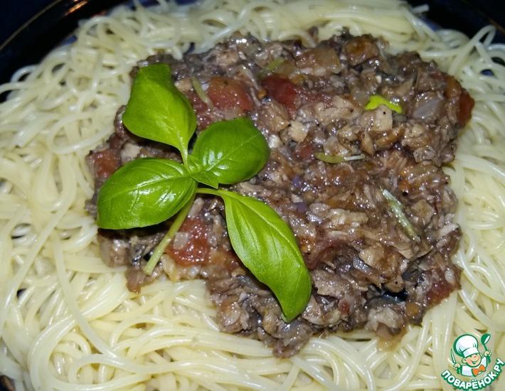Рецепт: Спагетти с соусом Ткемали