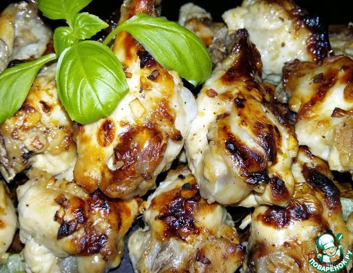 Рецепт: Куриные крылышки в кисло-сладком маринаде