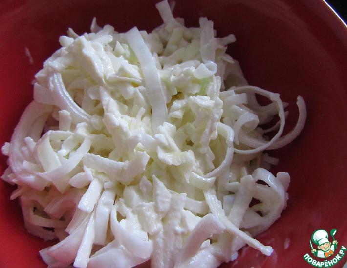 Рецепт: Салат из лука-порея