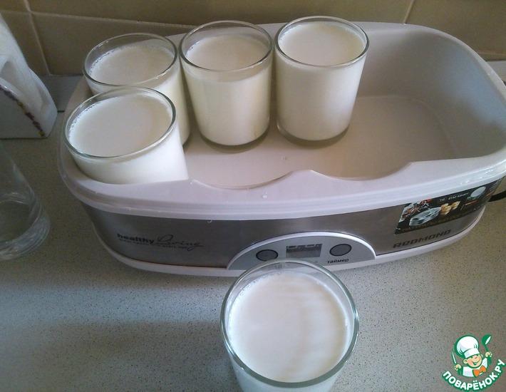 Рецепт: Натуральный йогурт на хлебной закваске