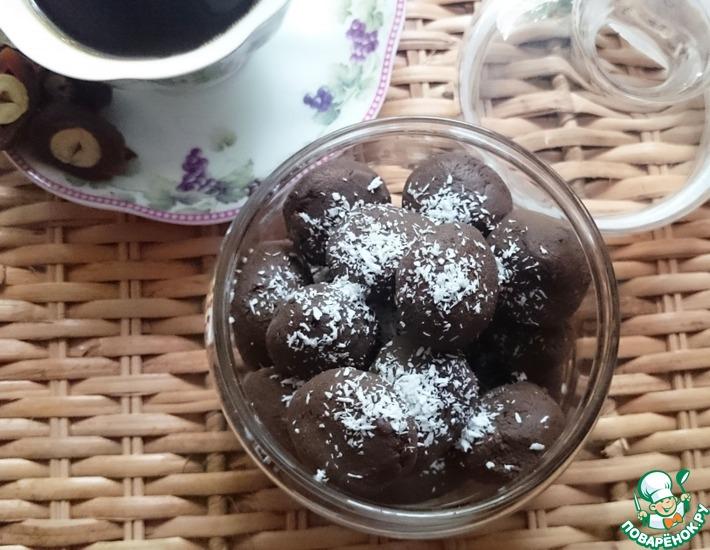 Рецепт: Фруктово-ореховые шоколадные конфеты