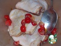 Курица, запеченная с помидорами и вишней ингредиенты