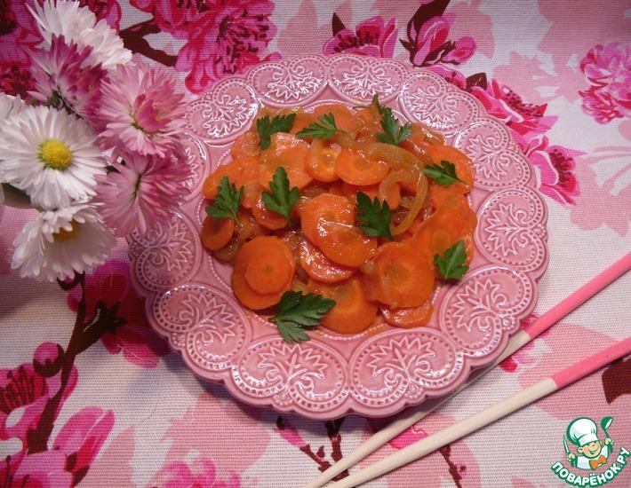 Рецепт: Гарнир Имбирная морковка