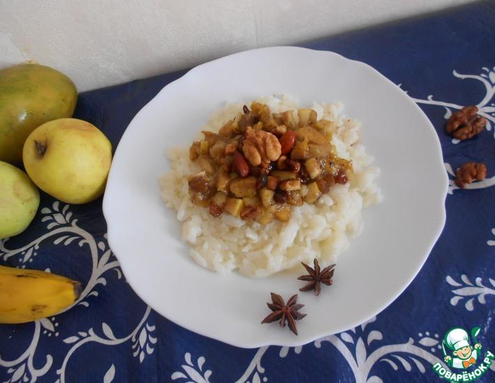 Рецепт: Рис с орехами и фруктами Пайсам