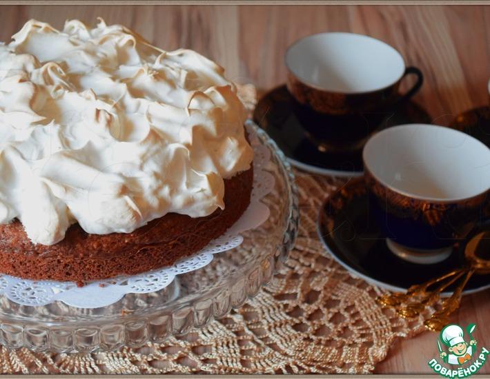 Рецепт: Орехово-кофейный пирог Чёрное и белое