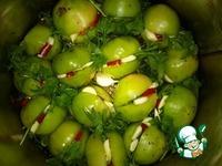 Бочковые зелёные помидоры ингредиенты