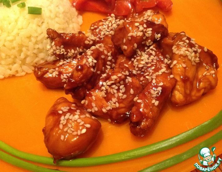 Рецепт: Карамельная курица по-тайски