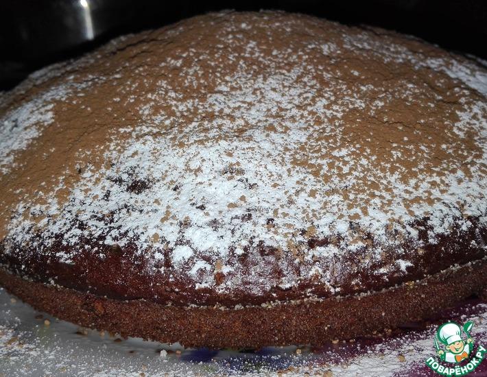 Рецепт: Шоколадно-вишнёвый кекс