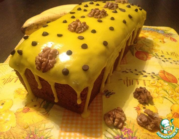 Рецепт: Банановый кекс с шоколадом и орехами