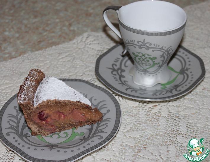 Рецепт: Баскский пирог с вишней и шоколадом