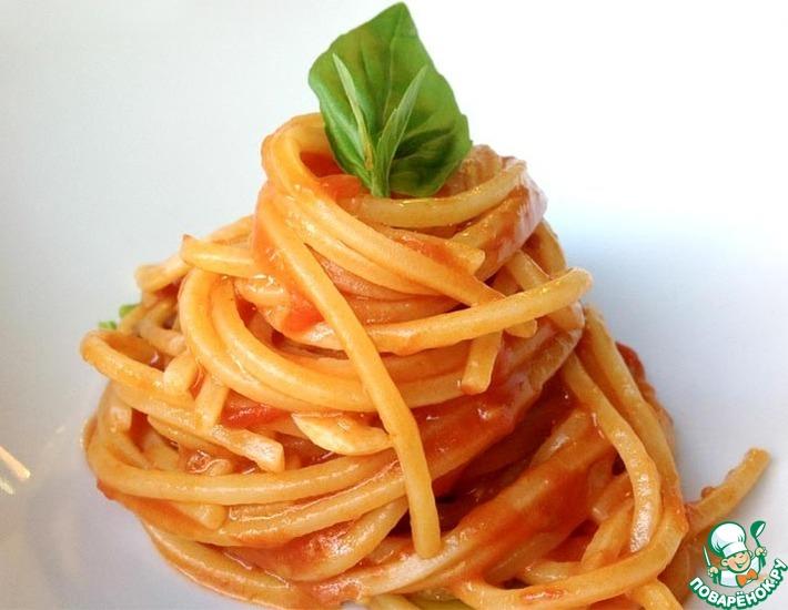 Рецепт: Быстрые спагетти