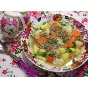 Суп с гречкой и овощами