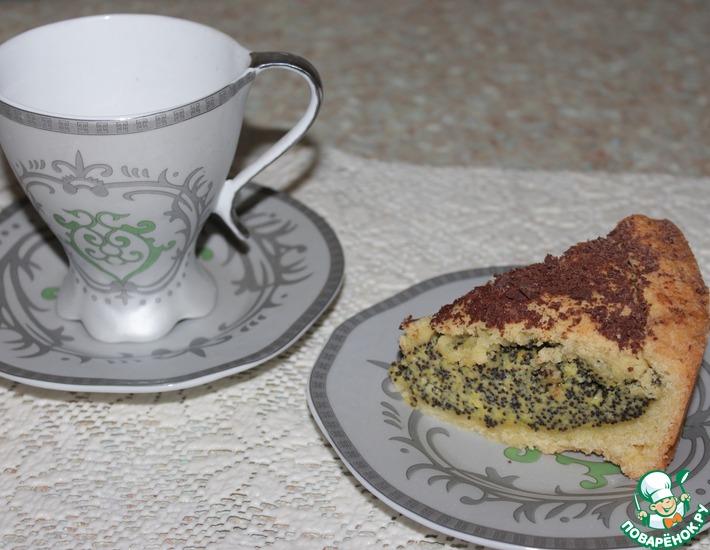 Рецепт: Баскский пирог с маковым заварным кремом