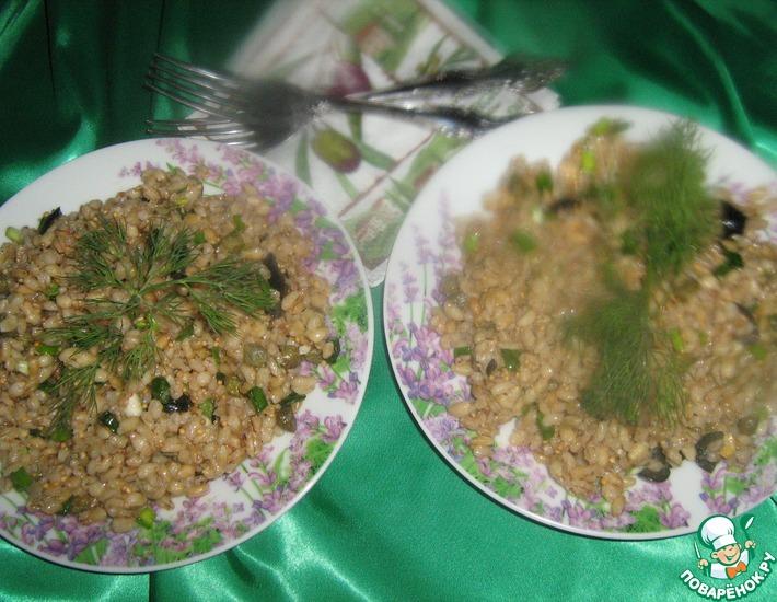 Рецепт: Перловый салат с каперсами