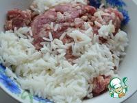 Мясные ежики с рисом в духовке ингредиенты