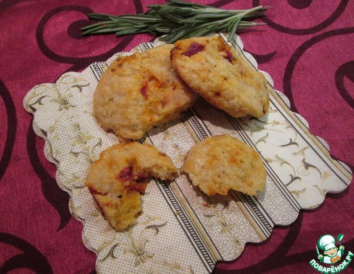 Рецепт: Сырное печенье с вялеными помидорами