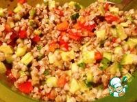 Гречневый салат с овощами и фетой ингредиенты