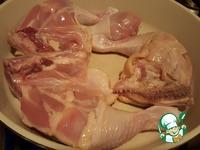 Курица и сметанный соус-салат ингредиенты