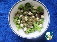 Венецианский салат с моцареллой и салями ингредиенты