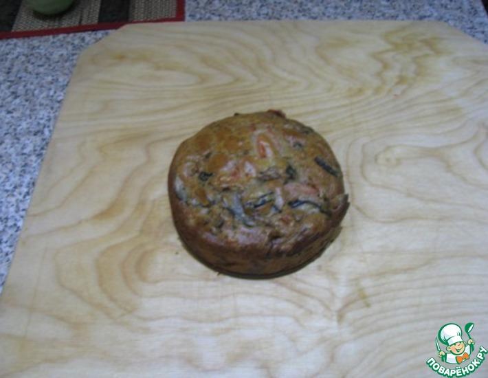 Рецепт: Закусочный кекс с баклажанами и помидорами