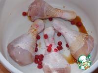 Куриные голени, запечённые с калиной ингредиенты