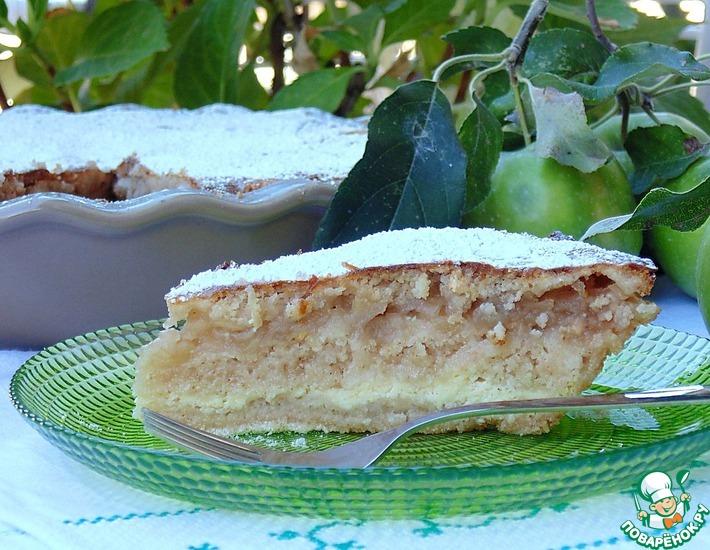 Рецепт: Болгарский пирог с творогом и яблоками