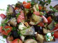 Салат из баклажанов с помидорами и чесноком ингредиенты