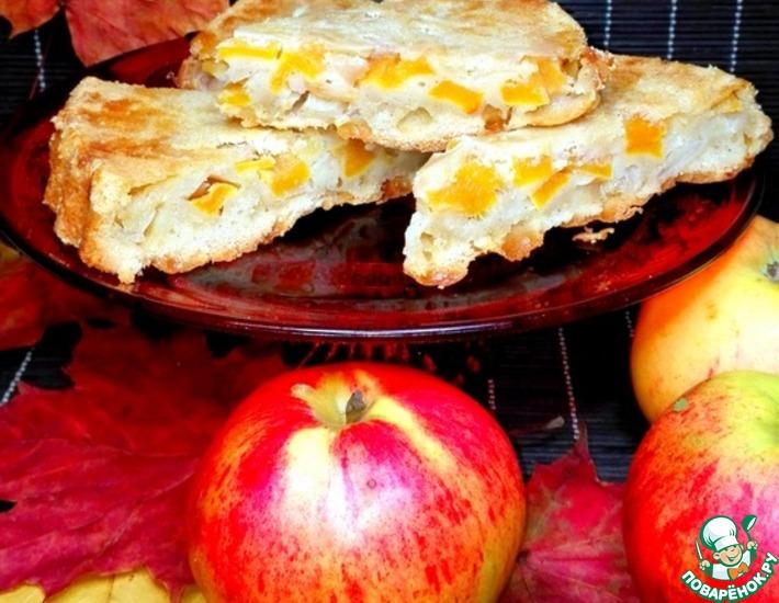 Рецепт: Пирог с тыквой и яблоками