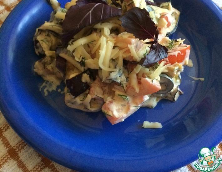 Рецепт: Салат из помидоров и баклажанов
