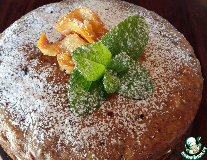 Рецепт: Морковно-яблочный пирог Листья под снегом