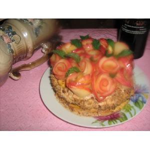 Тыквенный торт Букет роз
