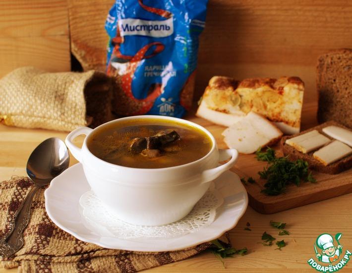 Рецепт: Сытный грибной суп