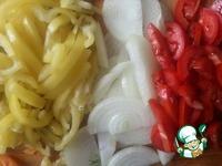 Тушеные овощи с копченой колбасой ингредиенты