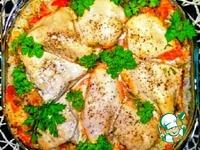 Курица с рисом и овощами в духовке ингредиенты