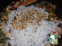 Рис с фасолью, курицей и орехами ингредиенты
