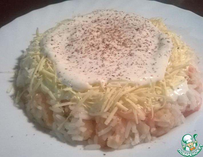 Рецепт: Рисовый салат с креветками