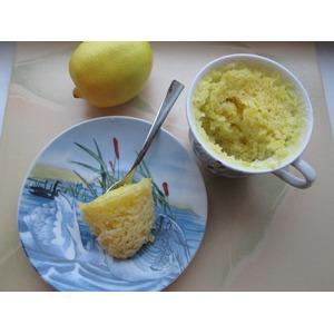 Лимонный кекс в микроволновке