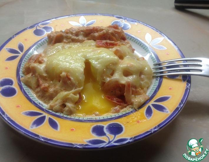 Рецепт: Яйца пашот с помидорами