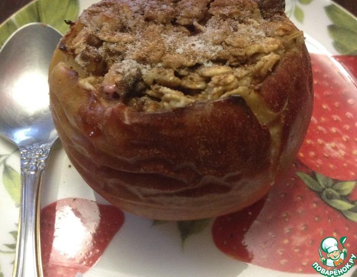 Рецепт: Яблоко, фаршированное овсянкой
