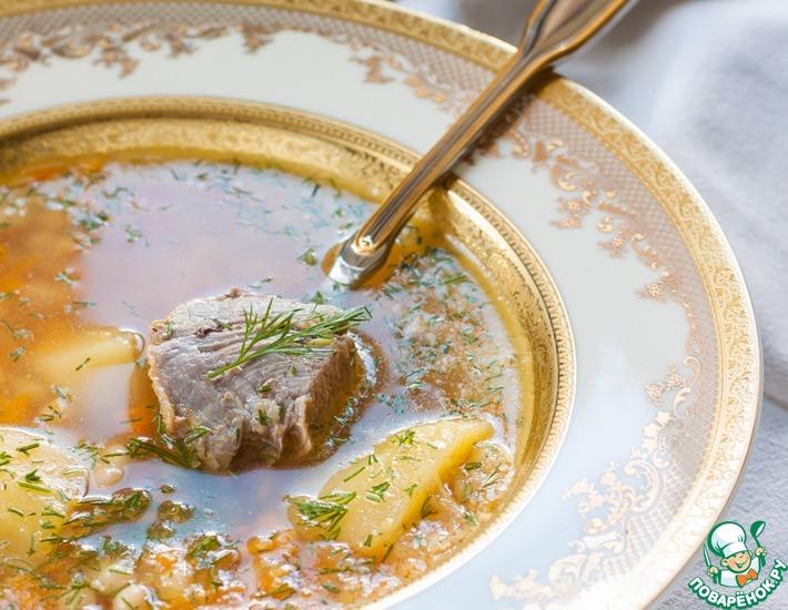 Рецепт: Фасолевый суп с мясом